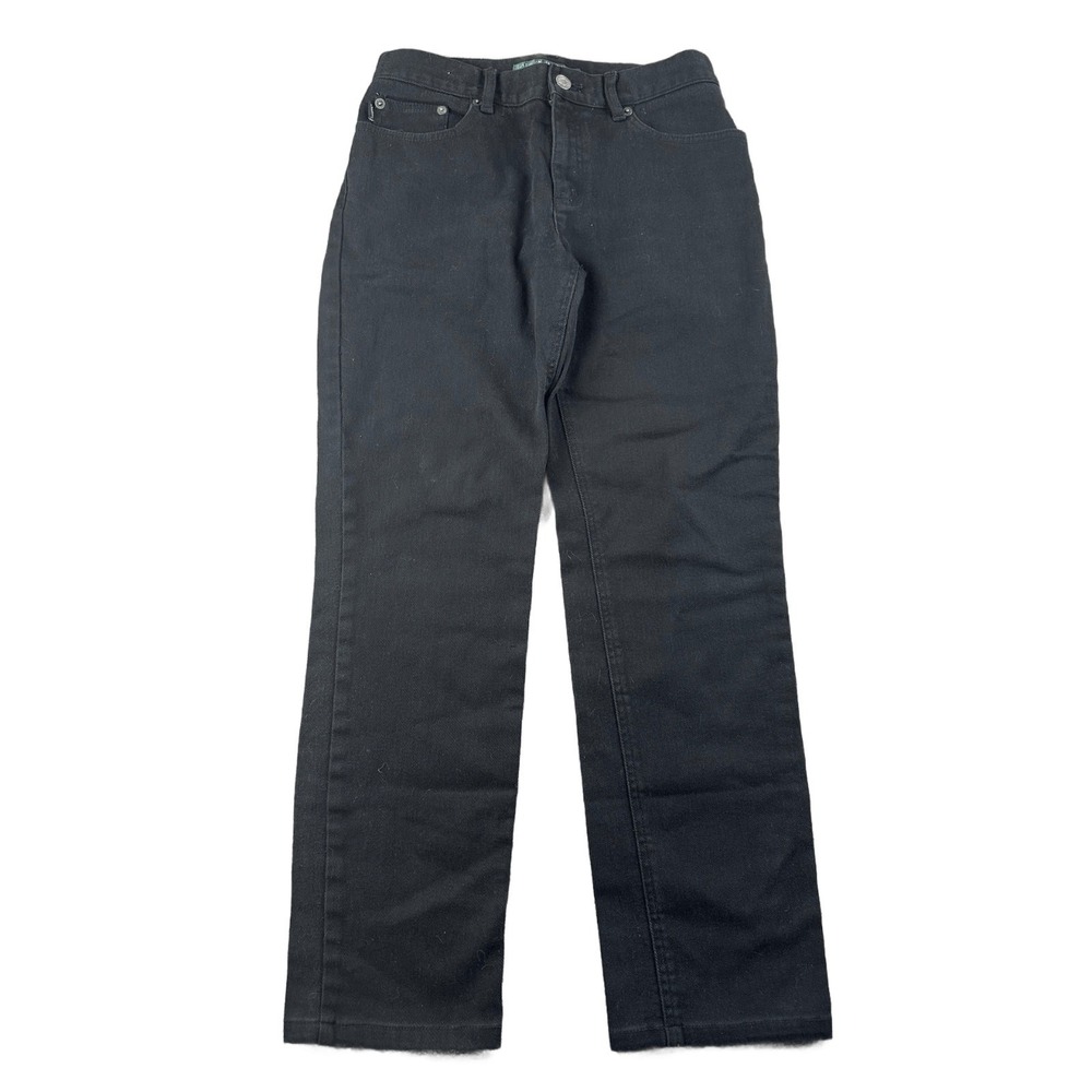 Lauren Jeans Co Ralph Lauren Jeans Women 4 Black Straight Preppy Business Office